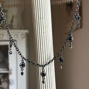 Anthropologie Boho Crystal Beaded Necklace.